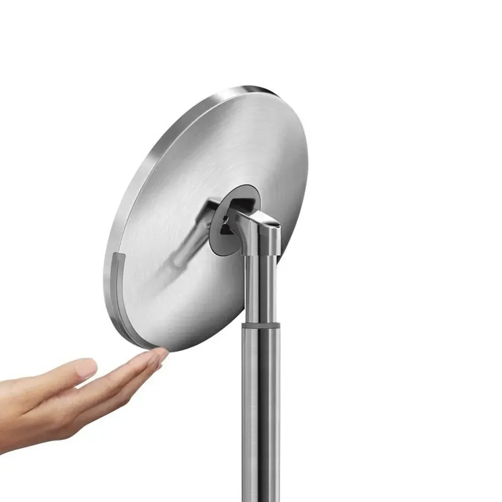 Simplehuman 8” Round Sensor Make-up Mirror 5x Cordless | Stainless Steel ST3052